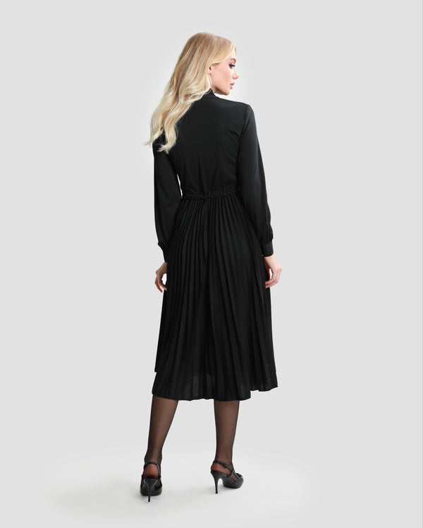 Gianfranco Ferre Logo Printed Midi Dress Black