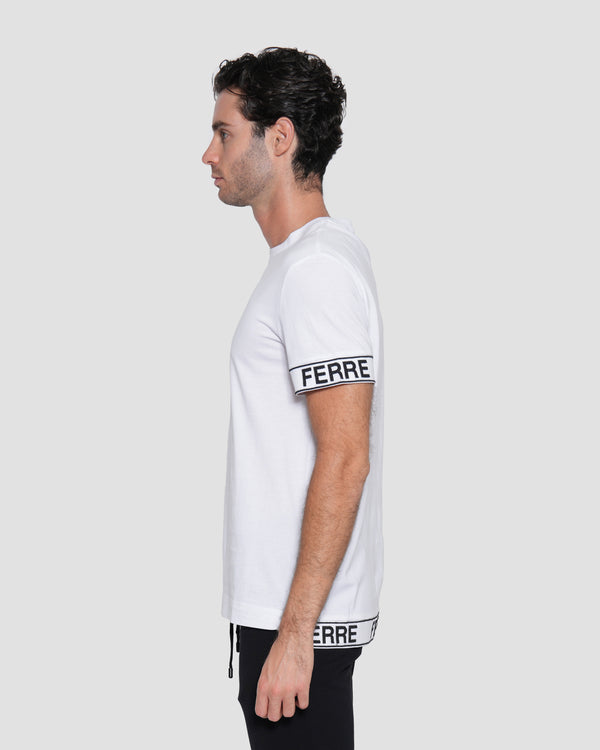 Gianfranco Ferre Logo Tape T-Shirt White