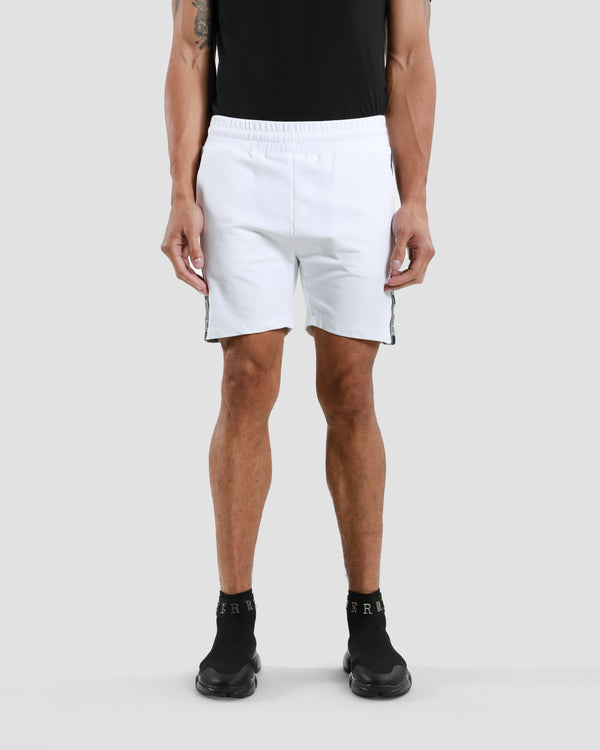 gianfranco ferre Logo Taper Track Shorts White