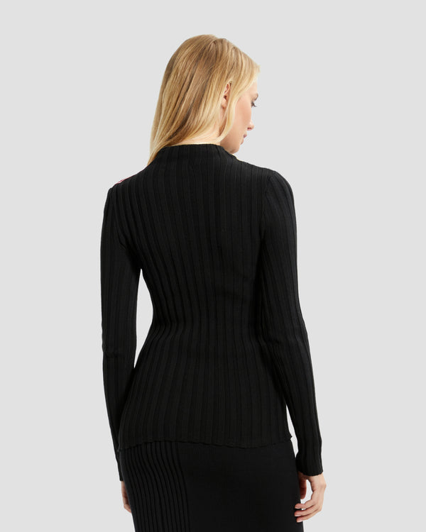 Gianfranco Ferre Logo Tapered Knitwear Black