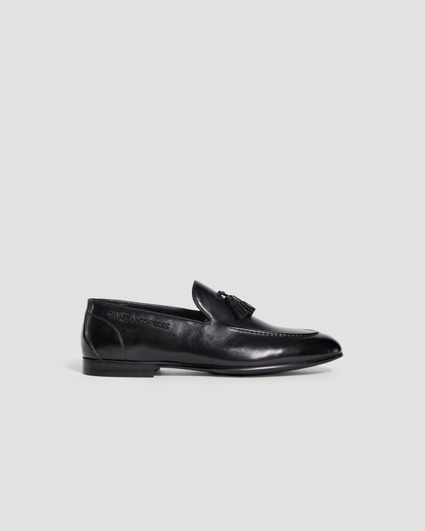 gianfranco ferre Luxe Tassel Loafers Black