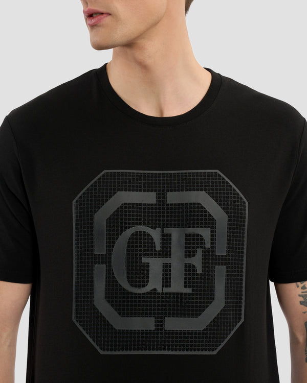 Gianfranco Ferre Matte Brand Print T-Shirt Black