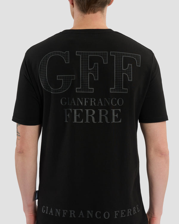 Gianfranco Ferre Matte Brand Print T-Shirt Black