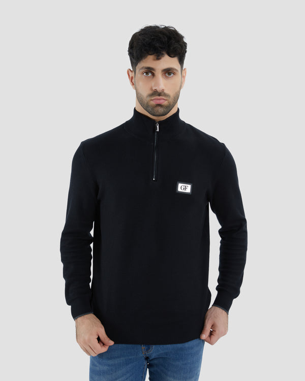 gianfranco ferre Metal Logo Patched Sweater Black