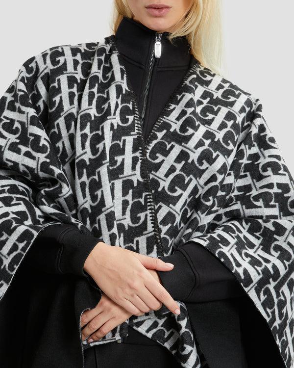 Gianfranco Ferre Monochrome GF Poncho Black
