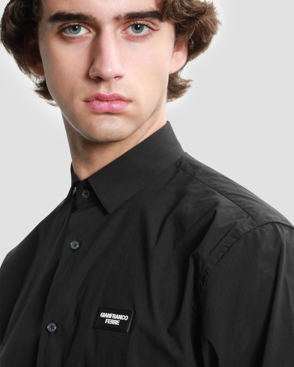 Gianfranco Ferre Monogram Printed Shirt Black