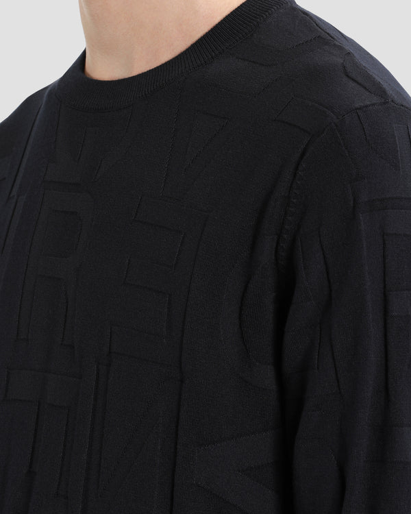 Gianfranco Ferre Monogram Sweater Navy