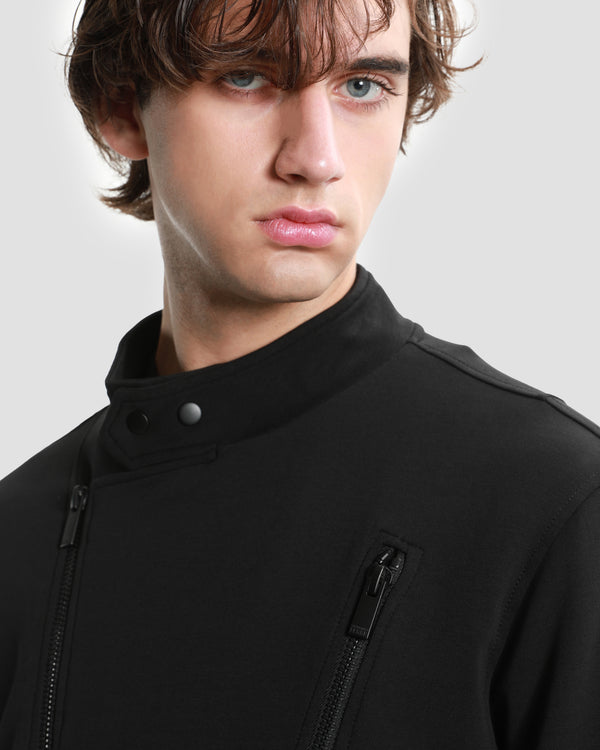 Gianfranco Ferre Multiple Zip Front Jacket Black