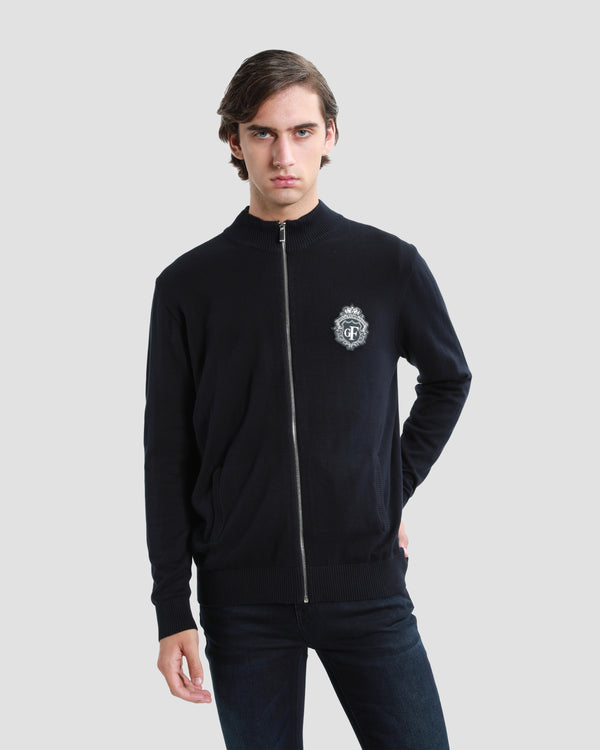 gianfranco ferre Navy Zip Up Cardigan Navy