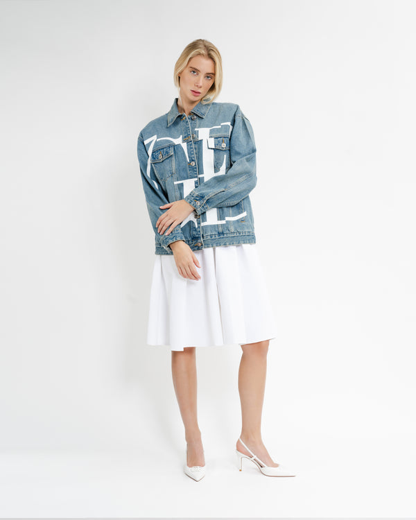 Gianfranco Ferre Oversized Denim Jacket Blue