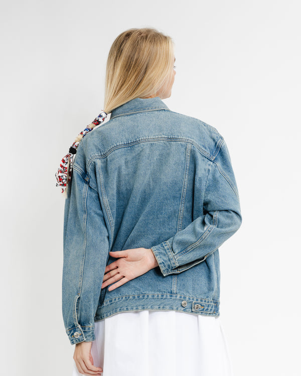 Gianfranco Ferre Oversized Denim Jacket Blue