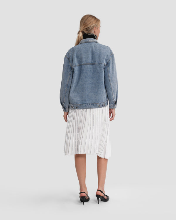 Gianfranco Ferre Oversized Denim Jacket Blue