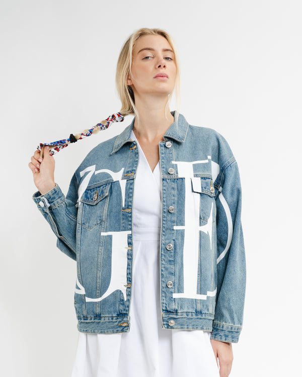 gianfranco ferre Oversized Denim Jacket Blue
