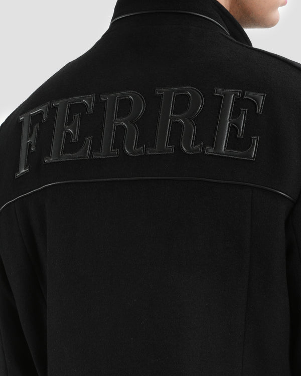 Gianfranco Ferre Patched Short Coat Black