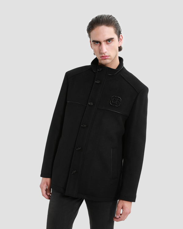 gianfranco ferre Patched Short Coat Black