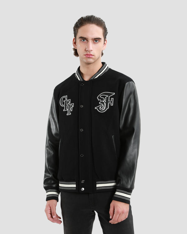 gianfranco ferre Patched Varsity Jacket Black