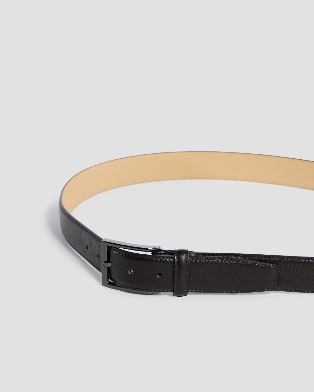Gianfranco Ferre Pebbled Leather Finish Belt Brown