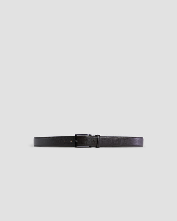 gianfranco ferre Pebbled Leather Finish Belt Brown