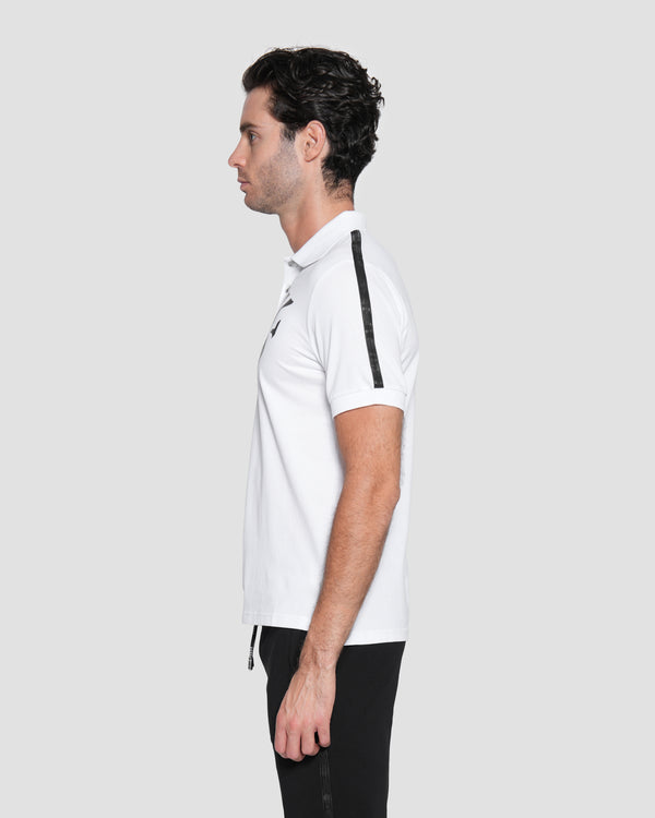 Gianfranco Ferre Printed Logo Polo Shirt White