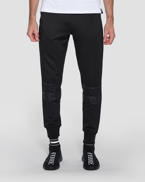 Gianfranco Ferre Printed Logo Track Pants Black