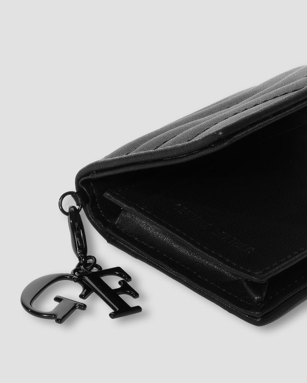 Gianfranco Ferre Quilted Mini Wallet Black