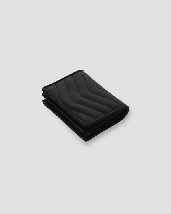 Gianfranco Ferre Quilted Mini Wallet Black
