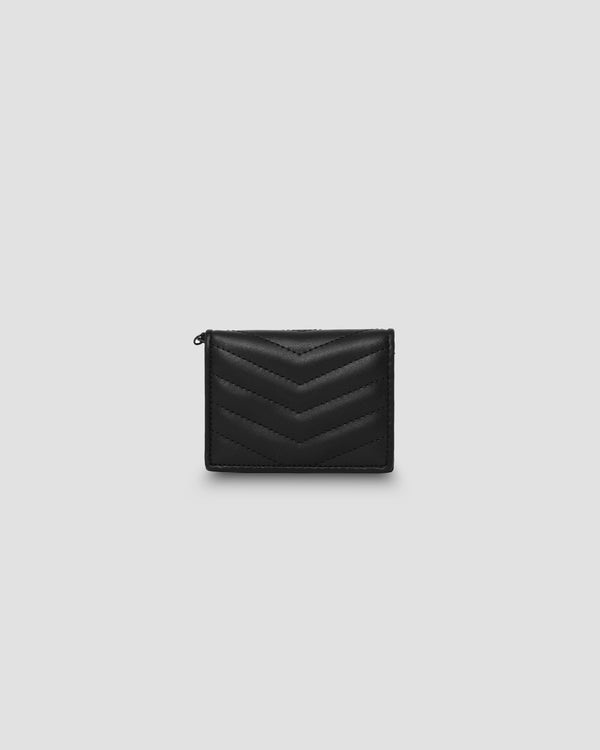 gianfranco ferre Quilted Mini Wallet Black