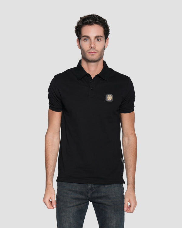 gianfranco ferre Rubber Patch Logo Polo Black