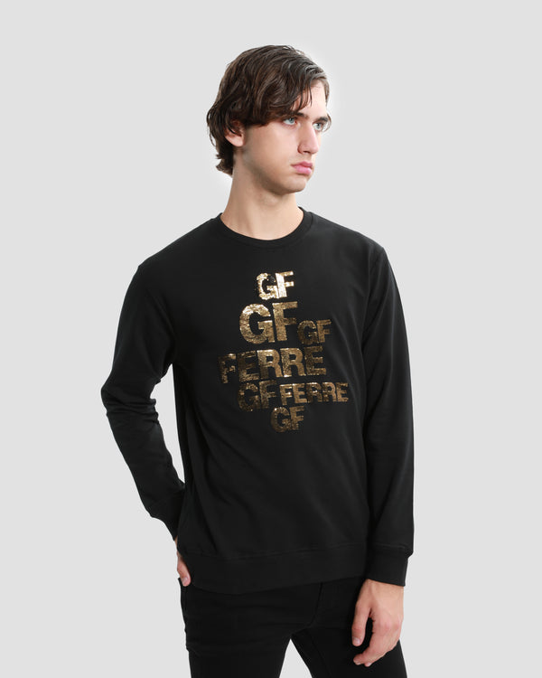 gianfranco ferre Sequined Sweatshirt Black