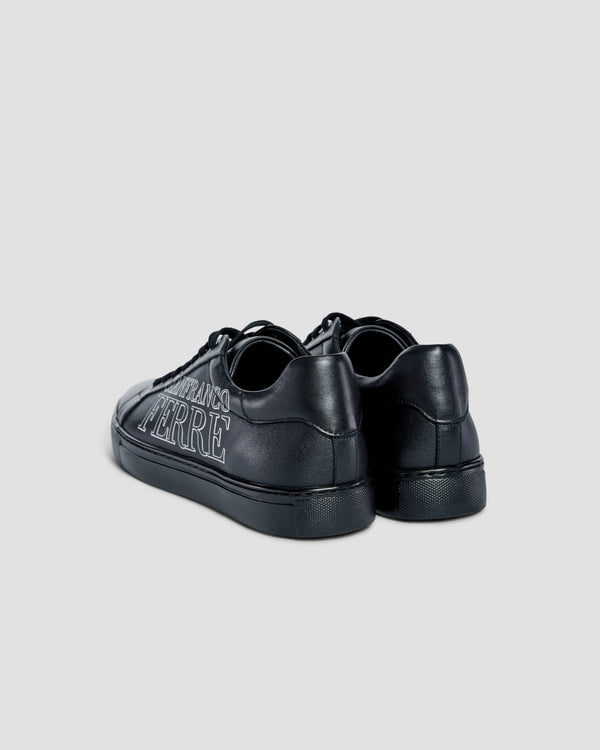 Gianfranco Ferre Side Brand Print Sneakers Black