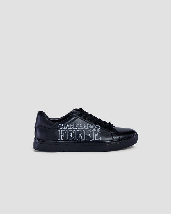 gianfranco ferre Side Brand Print Sneakers Black