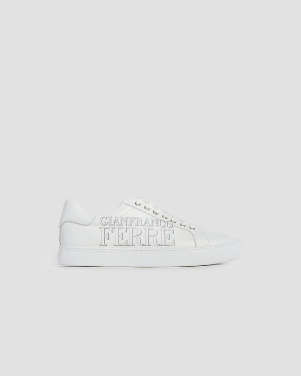gianfranco ferre Side Brand Print Sneakers White