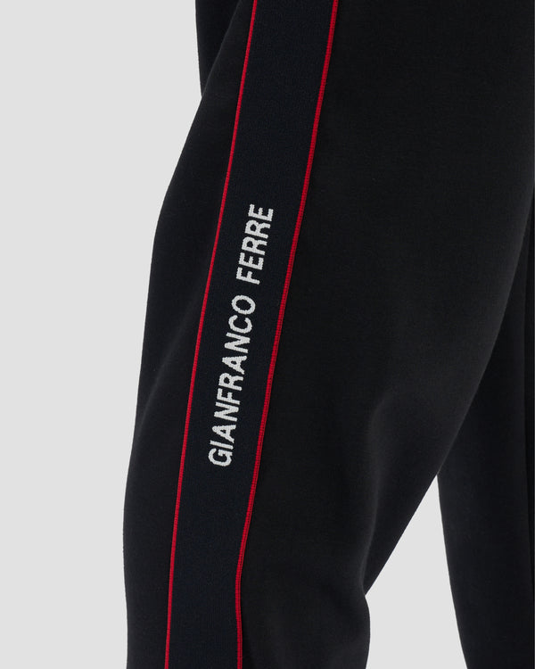 Gianfranco Ferre Side Trimmed Track Pants Black