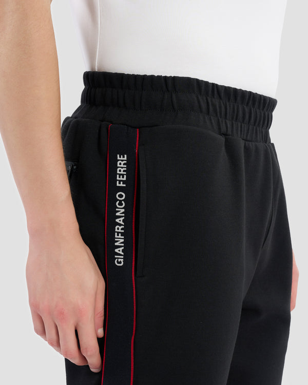 Gianfranco Ferre Side Trimmed Track Pants Black