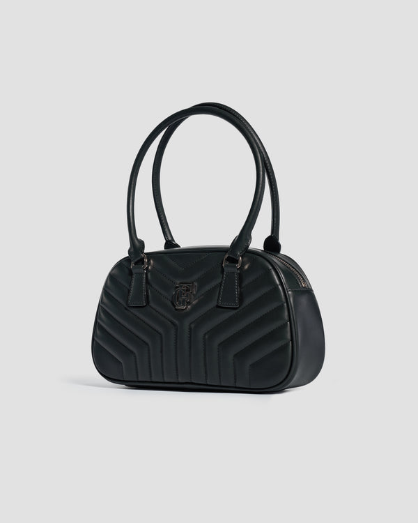 Gianfranco Ferre Signature Poise Quilted Bag Black