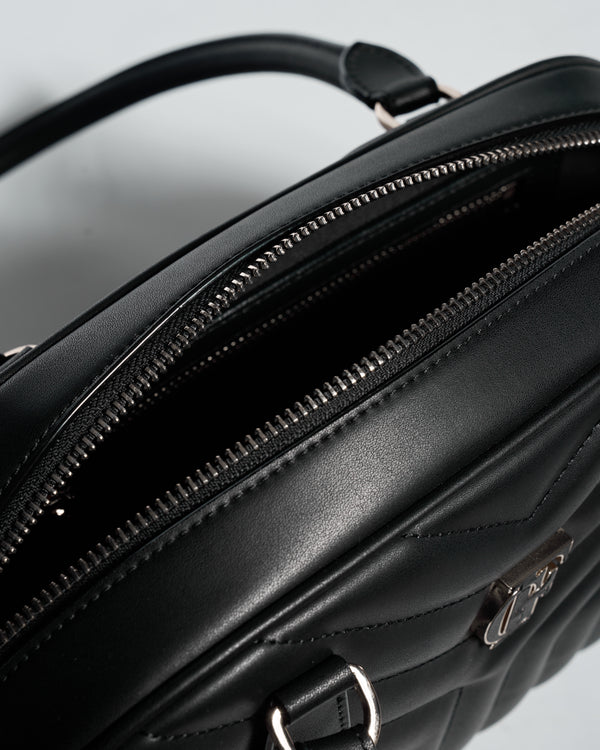 Gianfranco Ferre Signature Poise Quilted Bag Black