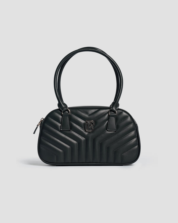 gianfranco ferre Signature Poise Quilted Bag Black