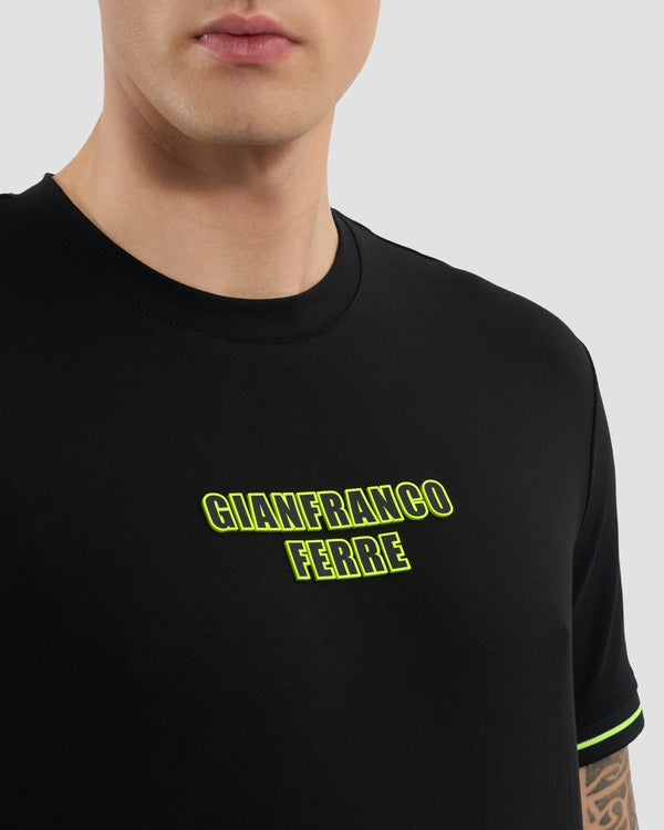 Gianfranco Ferre Silicone Branding T-Shirt Black