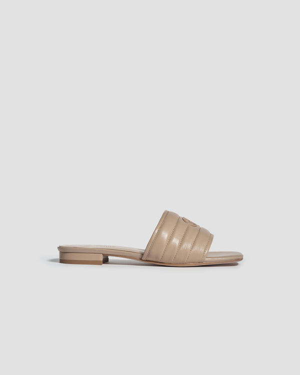 gianfranco ferre Solace Quilted Slides Beige