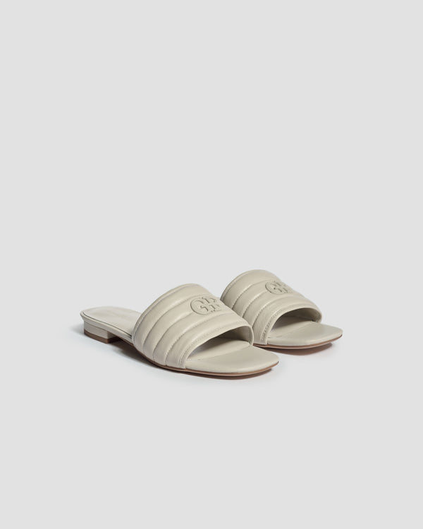 Gianfranco Ferre Solace Quilted Slides Cream