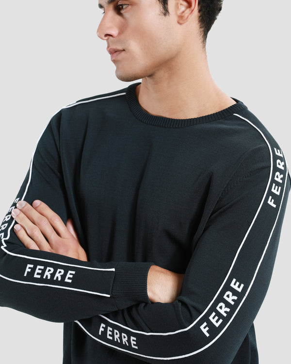 Gianfranco Ferre Tapered Sleeve Sweater Navy