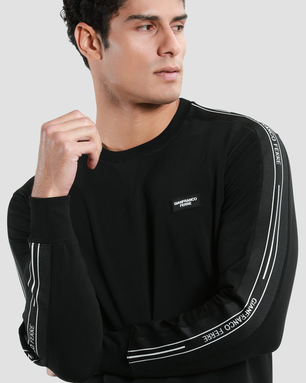 Gianfranco Ferre Tapered Sleeve Sweatshirt Black