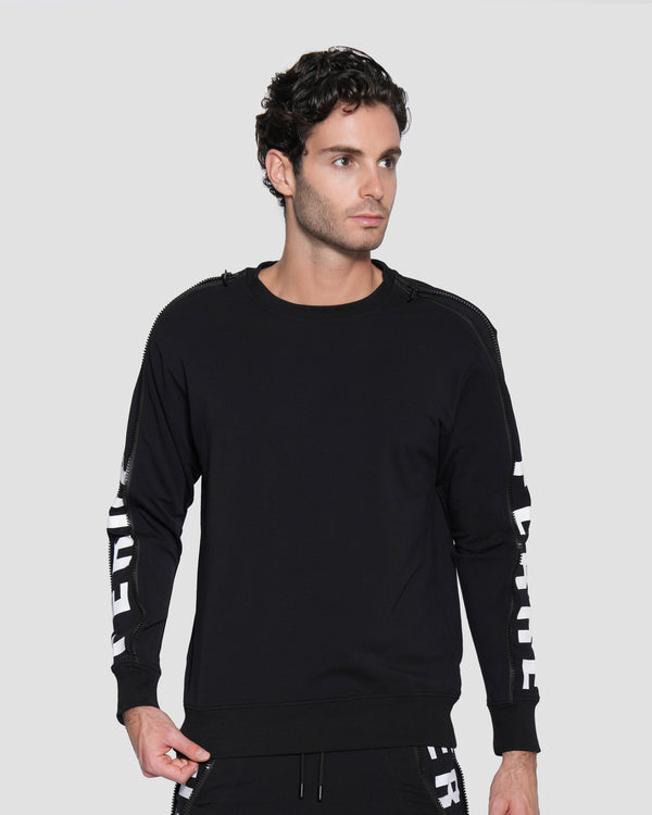 Gianfranco Ferre Zip Long Sleeve Sweatshirt Black