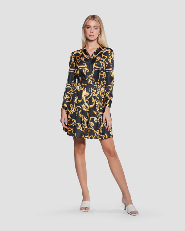 Gianfranco Ferre Gold Baroque Print Shirt Multicolor