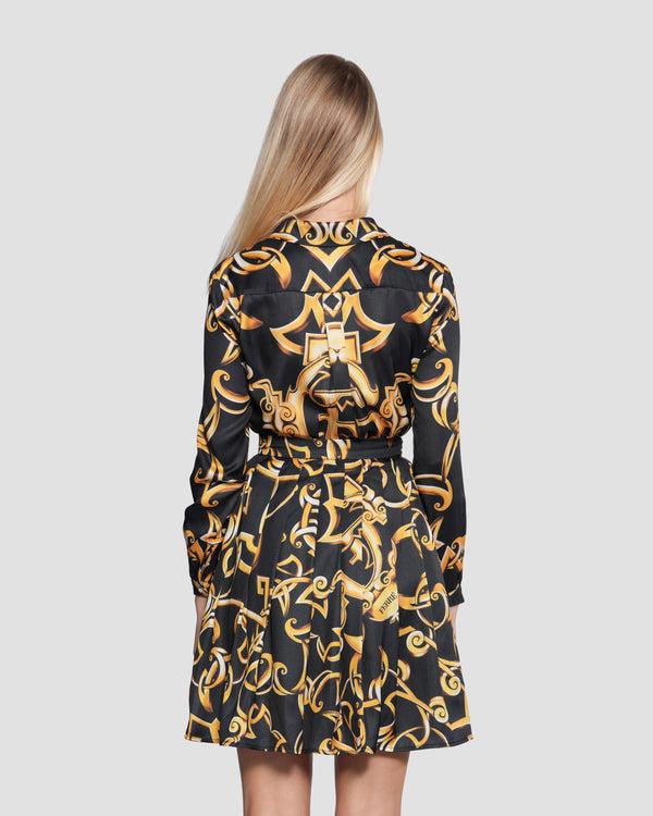 Gianfranco Ferre Gold Baroque Print Shirt Multicolor