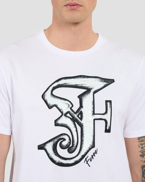Gianfranco Ferre Gothic Ferré Patched T-Shirt White