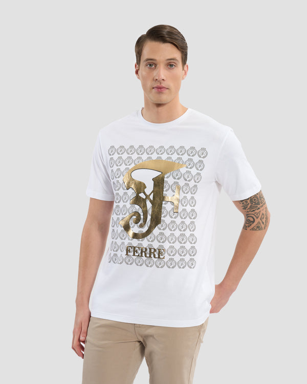 gianfranco ferre Imperial Ferré Print T-Shirt White