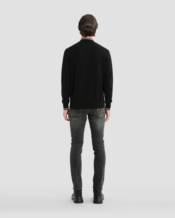 Gianfranco Ferre Imperial Logo Detailed Cardigan Black