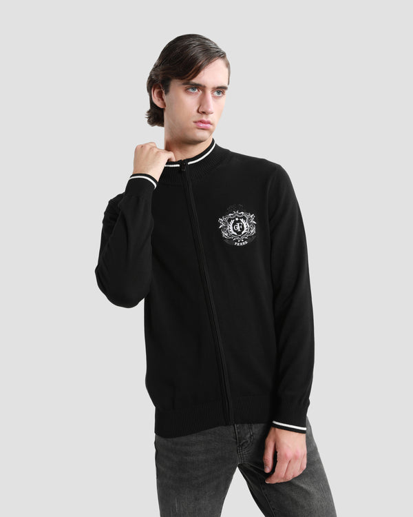 gianfranco ferre Imperial Logo Detailed Cardigan Black