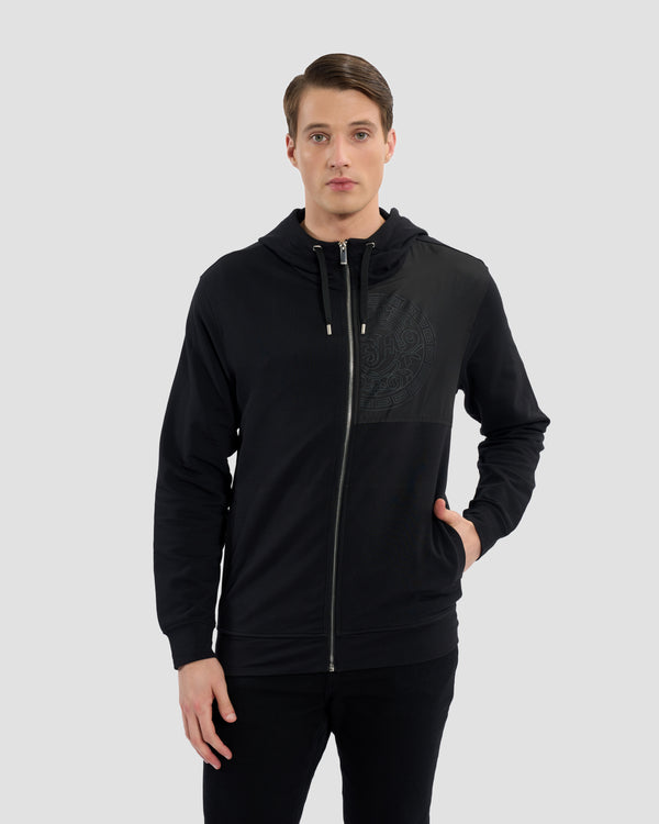 gianfranco ferre Imperial Logo Detailed Hoodie Jacket Black